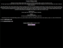 Tablet Screenshot of framesfishingtackle.co.uk